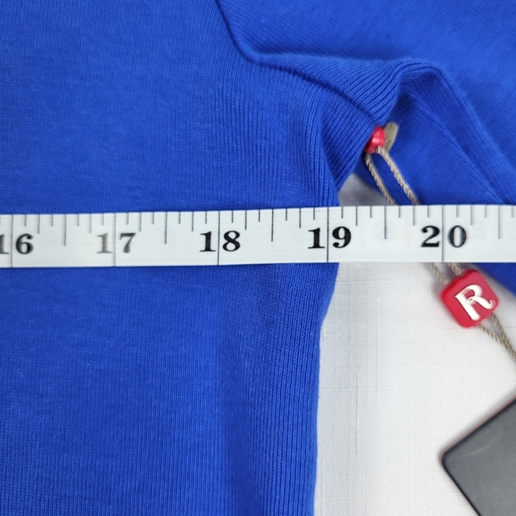 Rafaella Bright Blue OPEN CARDIGAN Womens Size M Studded Cotton 3/4 Sleeve NWT - Picture 6 of 15